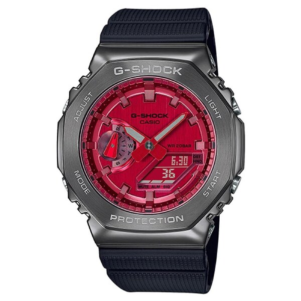 G-Shock Metal Casioak Black and Red Analogue GM2100B-4A