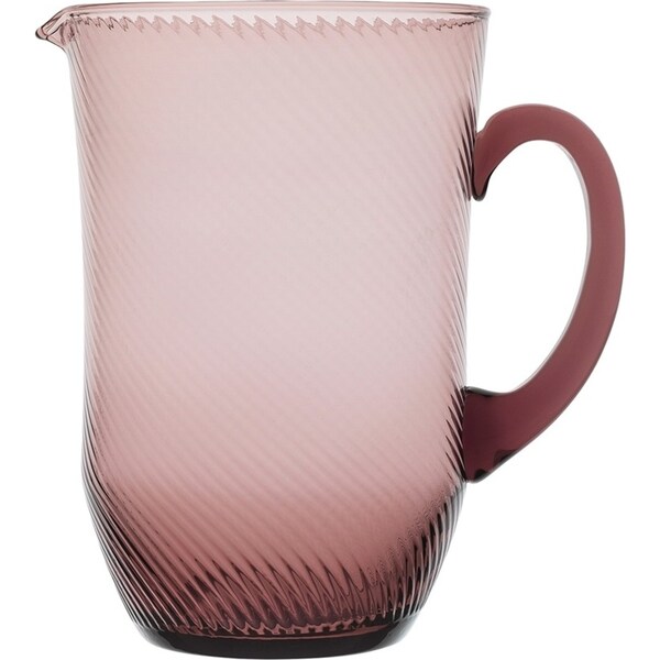 Ecology Aveline Glass Drinking/Serving/Pouring Jug Barware w/ Handle Plum 2.0L