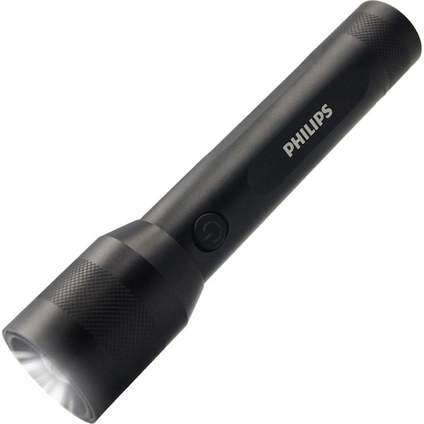 Philips Rechargeable LED Flashlight Handheld Camping 1100LM Torch Light Black