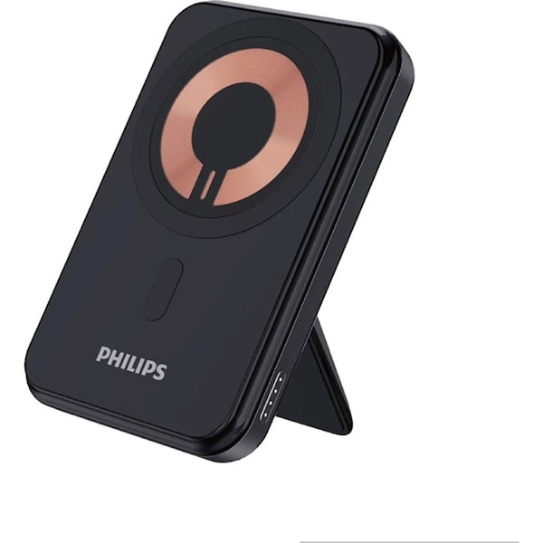 Philips Magnetic 15W Wireless Charger 5000mAh MagSafe Power Bank Battery Black