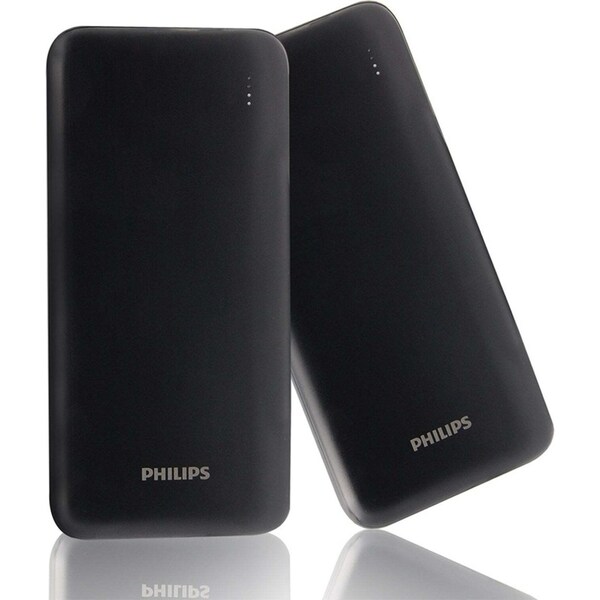 Philips 10000mAh PD Mobile Battery Fast-Charge Power Bank w/ 2-USB Port Black