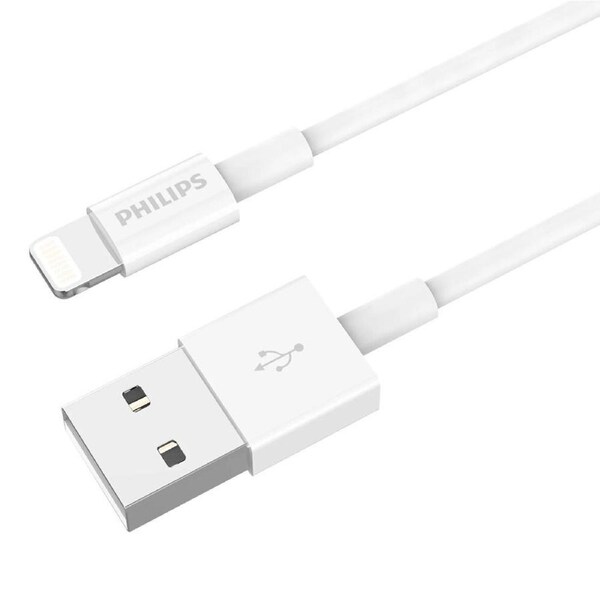 Philips 2m USB-A to Lightning Charging Cable Mfi Certified Connector For iPhone