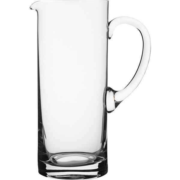 Ecology Classic Crystaline Glass Cylindrical Drinking Jug w/ Handle 1.5L
