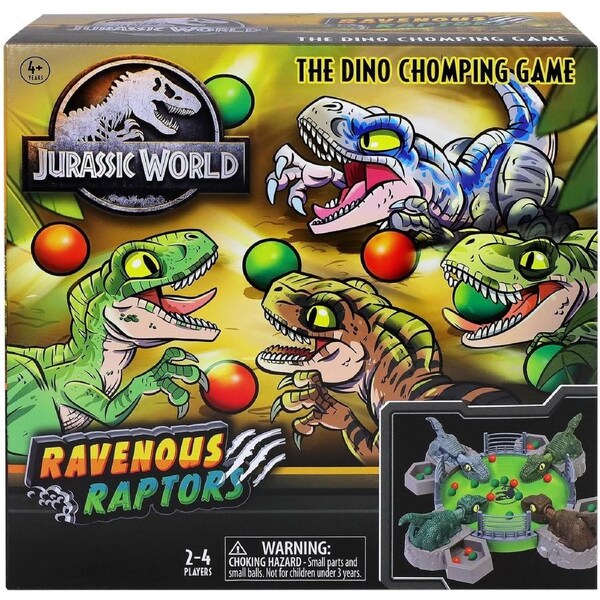 Jurassic World Ravenous Raptors: The Dinosaur Chomping Game