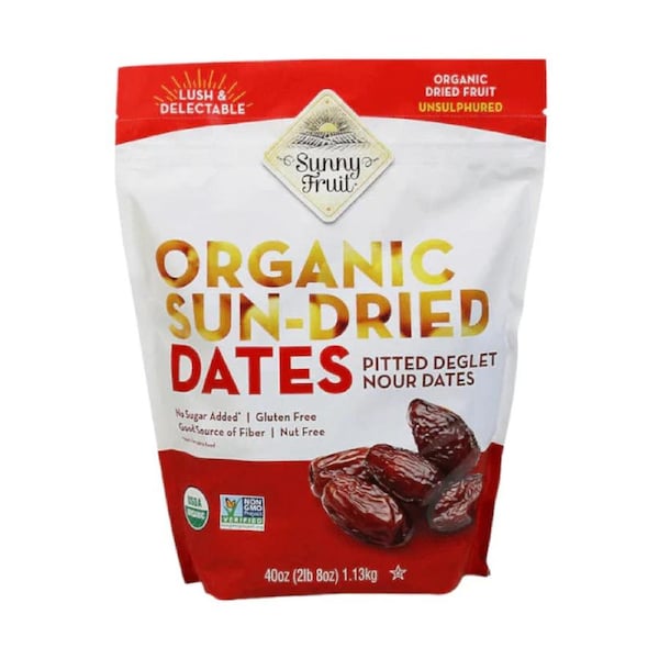 Sunny Fruit Organic Pitted Dried Dates 1.13kg