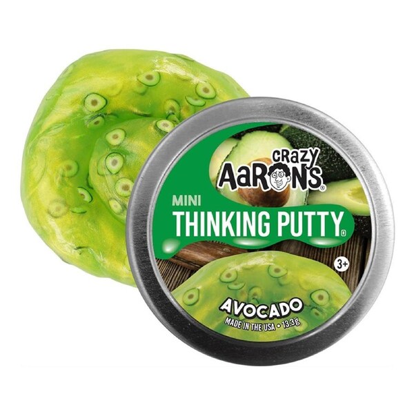 Crazy Aaron's 2 inch Star Effects Mini Thinking Putty Avocado