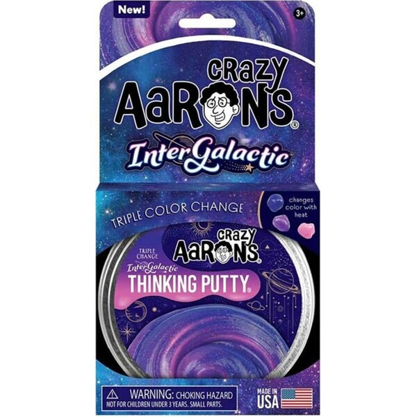 Crazy Aaron's Thinking Putty Hypercolor Intergalactic 4 inch Tin