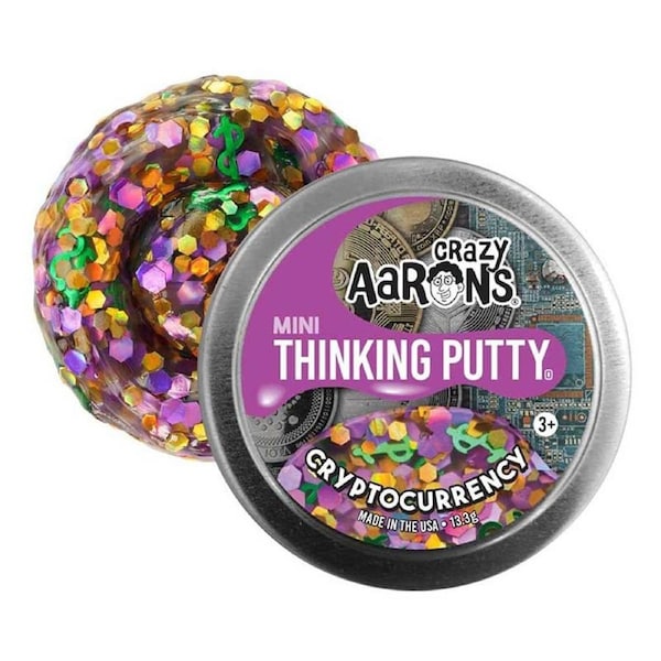 Crazy Aaron's 2 inch Star Effects Mini Thinking Putty Cryptocurrency