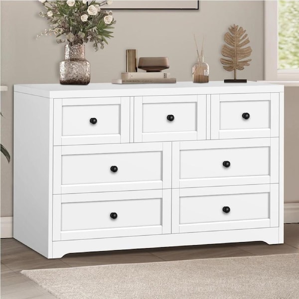 ALFORDSON 7 Chest of Drawers Dresser Hamptons (White)