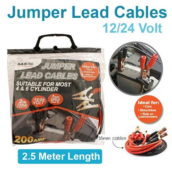 Jumper Lead Cables 200 AMP