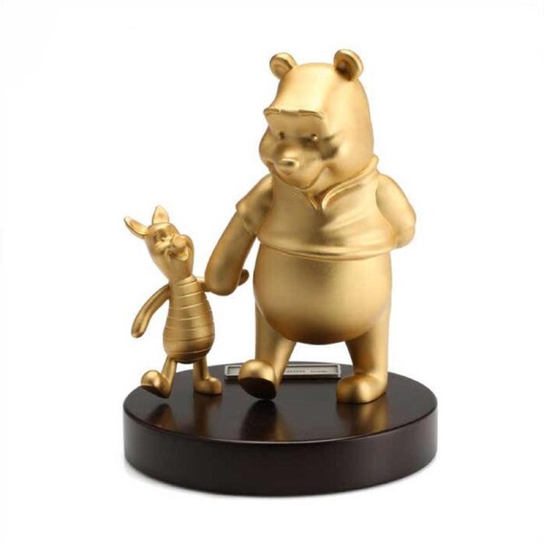 Royal Selangor Gilt Pooh & Piglet Figure (LE)