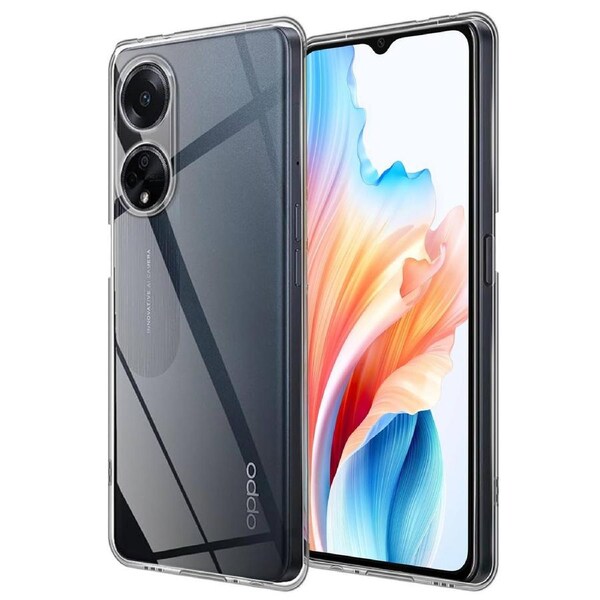 OPPO A38 4G Ultra Slim Crystal Clear Premium TPU Gel Back Case by MEZON – Shock Absorption, Wireless Charging Compatible (OPPO A38 4G, Gel)