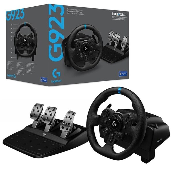 Logitech G923 Trueforce Sim Racing Wheel for PS5, PS4 and PC