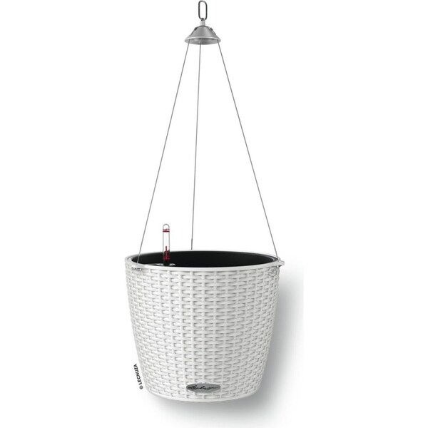 NIDO Cottage 28 Hanging Planter - White