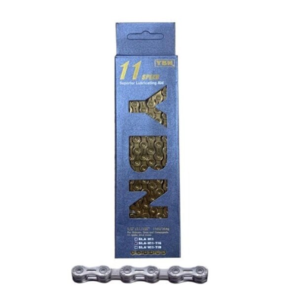 Yaban Chain - 11 Speed SLA - 1/2 X 11/128 X 116L - Hollow Plate - Silver