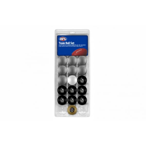 AFL Pool Snooker Billiard 16 Ball Full Set - Team V Colour - Collingwood Magpies