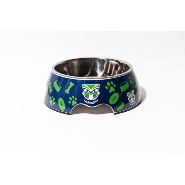 NRL Pet Bowl - New Zealand Warriors - Food Water - Dog Cat