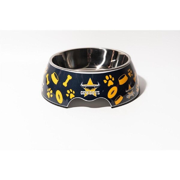 NRL Pet Bowl - North Queensland Cowboys - Food Water - Dog Cat