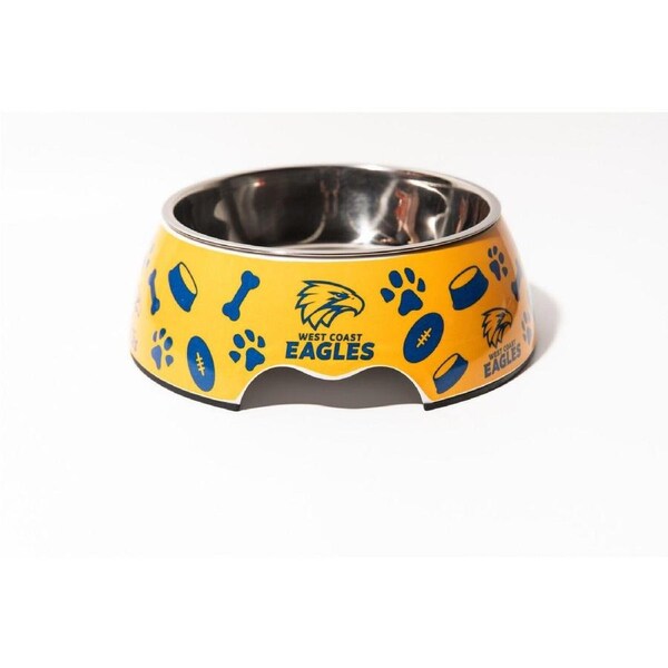 AFL Pet Bowl - West Coast Eagles - Food Water - Dog Cat