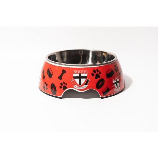 AFL Pet Bowl - St Kilda Saints - Food Water - Dog Cat