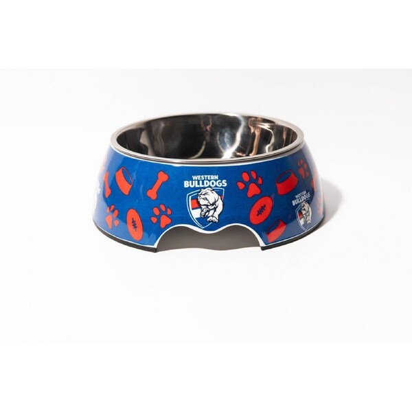 AFL Pet Bowl - Western Bulldogs - Food Water - Dog Cat