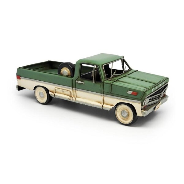 Boyle 1970 Ford F-100 Metal Ornament Home Vehicle/Car Decor Green 11.5x33cm