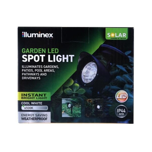 Illuminex Plastic Solar Spot Light 8.5cm x 13cmx31cm