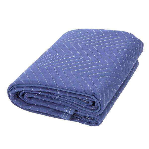 riin 1x Removal Blanket 1.8 x 3.4m Heavy Duty Protective Removalist Padded Sheet for Moving House Wrapping Packing Protecting Furniture in Transit 650GSM