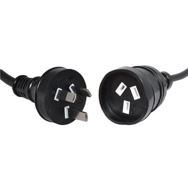 5m Black Heavy Duty 240V Mains Extension Power Cable