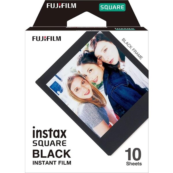 Fujifilm instax SQUARE Black Frame Film 10 Pack