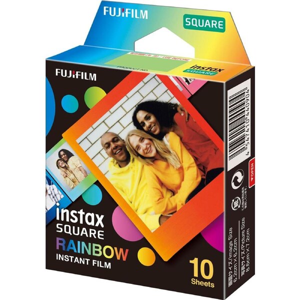 Fujifilm instax SQUARE Rainbow Film 10 Pack