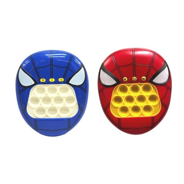 Spiderman Quick Push Light Up Pop Game Fidget Toys Squeeze Pop Sensory Push