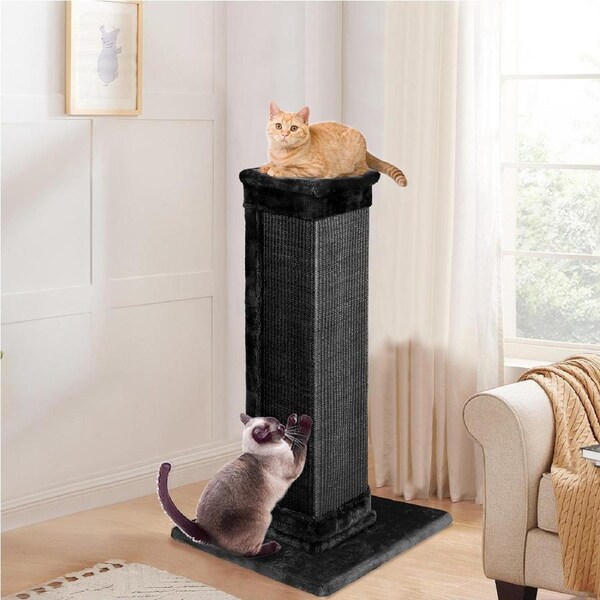 BEASTIE Cat Tree Scratcher Tower Scratching Post Condo House Furniture Wood 92cm