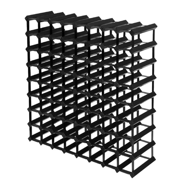 Artiss 12 20 42 72 Bottle Timber Wine Rack Storage Wooden Racks Black 72 Bottles