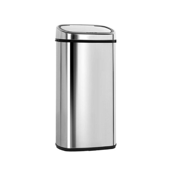 Devanti Stainless Steel Sensor Bin Rubbish Bins Motion Automatic 45L/50L/58L/68L 68L / Silver