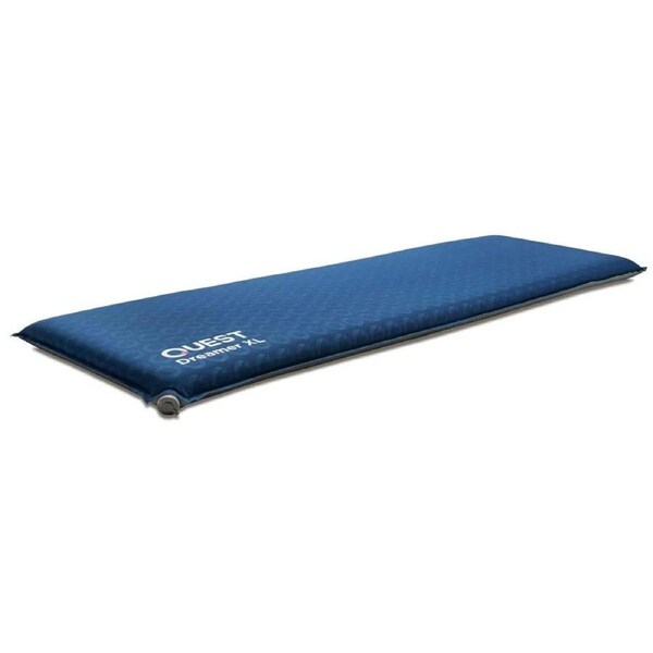 Quest Dreamer 198cm Self Inflating Mat Outdoor Camping Mattress Extra Large Blue