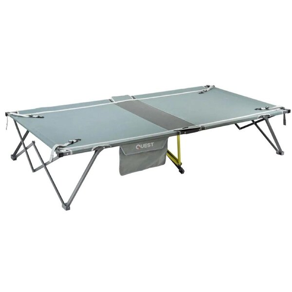 Quest Crossbow Swag 218cm Steel Stretcher Sleeping Cot/Bed w/ Carry Bag Green