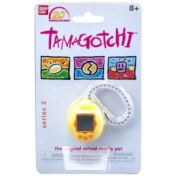 Bandai Chibi Mini Tamagotchi - Yellow & Orange