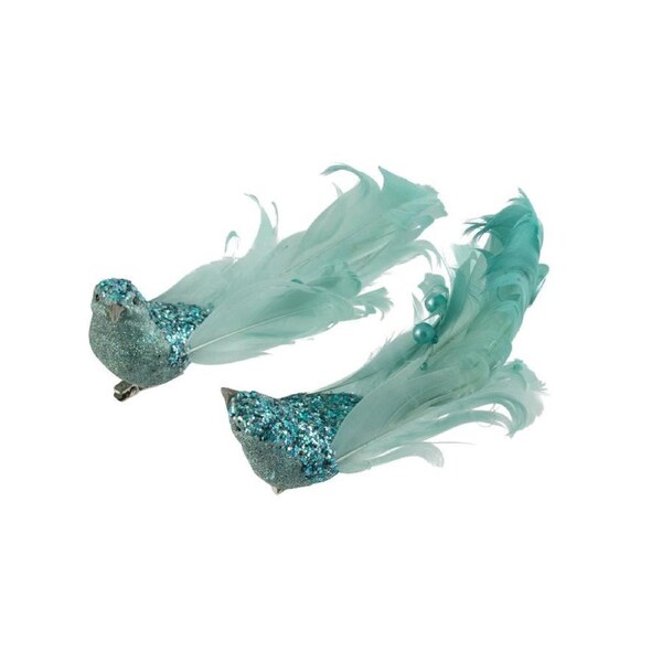 Bird Mint Green 1pc 2 Assorted Clip On 14cm