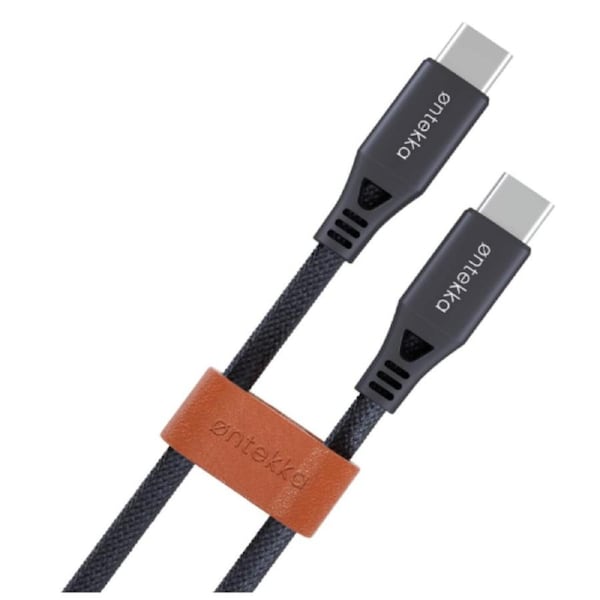 Ontekka USB-C to USB-C Cable Grey 1.2m Length