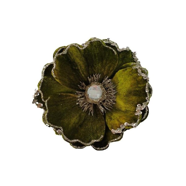 Magnolia Sage Gold Clip On 15cm