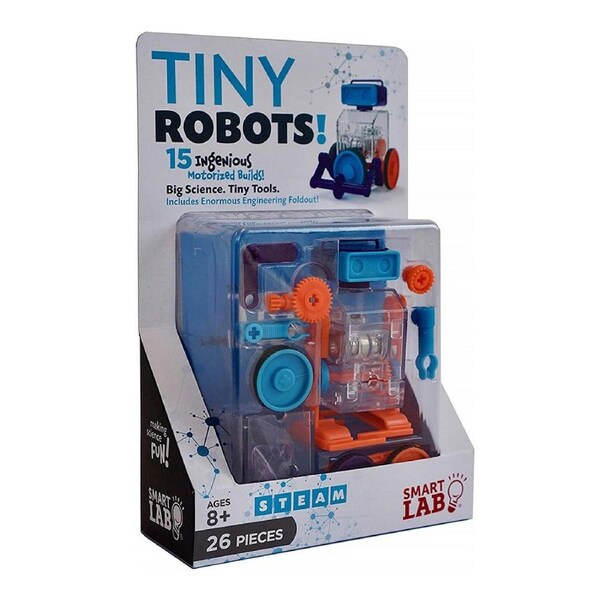 26pc Smart Lab Toys Tiny Robots Engineering Building DIY Invent Toy Set Kids 8y+
