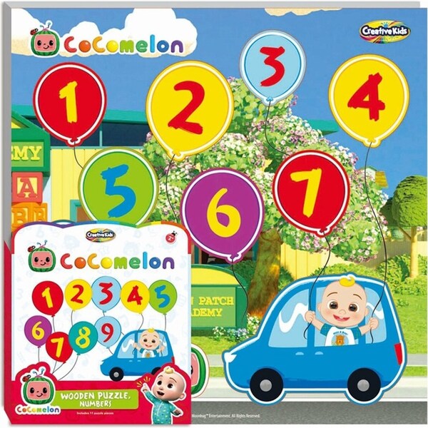 11pc Creative Kids Cocomelon Chunky Puzzles Numbers Learning Book Children 2y+