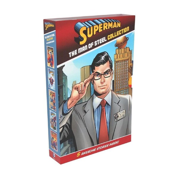6pc Superman The Man of Steel Collection Story Book Set Hardback Adult/Kids
