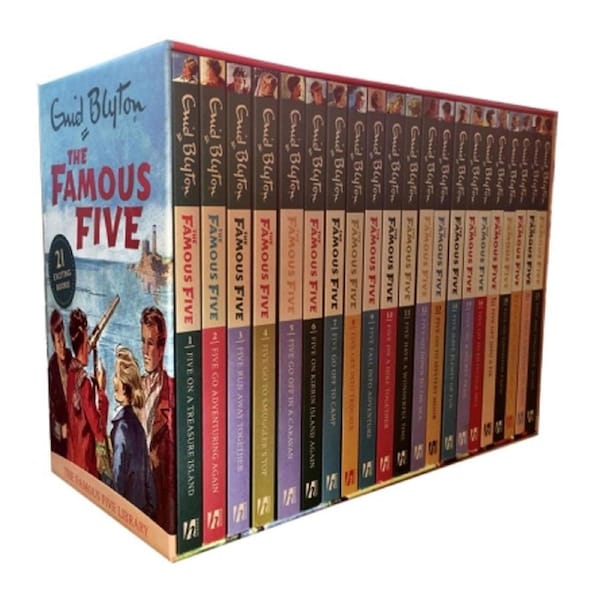 21pc Hachette The Famous Five Classic Kids/Children Story Reading Book Set 8y+