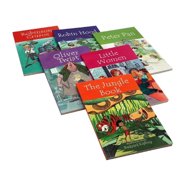 16pc Arcturus The Children's Classics Collection Story Reading Book Set 5y+