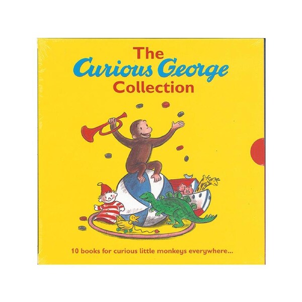 10pc Walker Curious George Kids Reading Storytelling Picture Book Collection 3y+