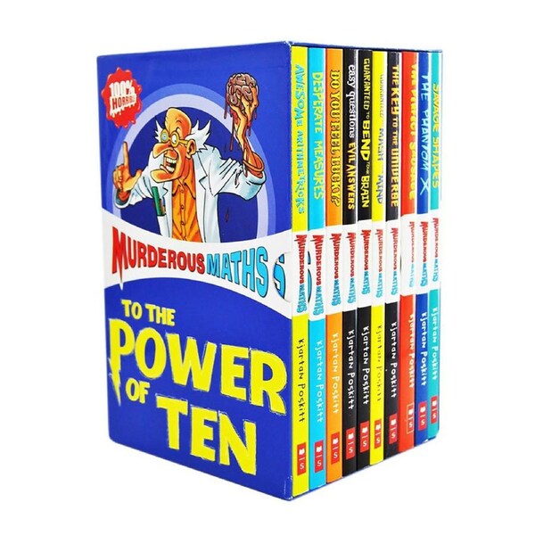 10pc Murderous Maths To The Power of Ten Reading Adventure Book Collection 8y+