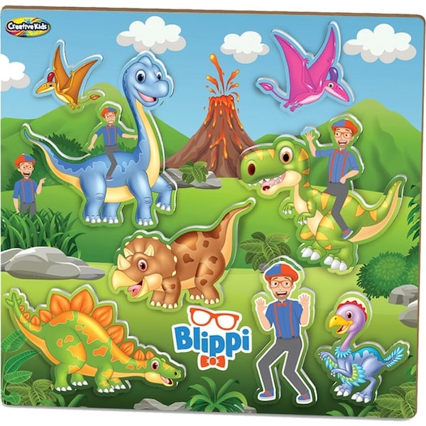 Creative Kids Blippi Chunky Dinosaur Puzzle Educational Fun Game Play Toy 3y+