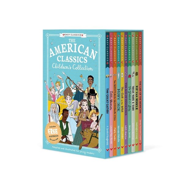 10pc The American Classics Children's Collection Reading Adventure Story Book 8+
